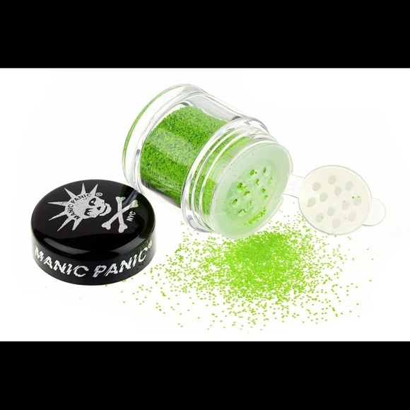 ☠️Nib MANIC PANIC Glitter Glam *Electric Lizard Glows in black light - Picture 2 of 3